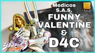 JoJo's Bizarre Adventure FUNNY VALENTINE & D4C Super Action Statue Review [ASMR]