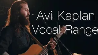 Avi Kaplan - Vocal Range