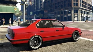 GTA V - BMW E34 535i Lowered Handling v2 0 _REVIEW