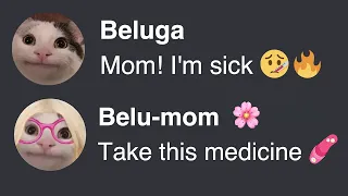 When Beluga Tries to Skip School in Roblox... (Beluga vs Belu-mom🌸)