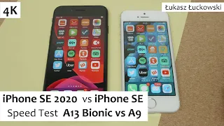 iPhone SE 2020  vs iPhone SE ❗❗❗ | Speed Test | A13 Bionic vs A9