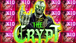 NEW SLOT 🤑 THE CRYPT 🔥 SUPER BONUS BUYS MAX LEVEL‼️ #shorts