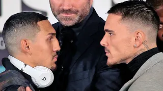 TEOFIMO LOPEZ & GEORGE KAMBSOS JR HAVE INTENSE FACE OFF AFTER ALMOST FIGHTING AT PRESS CONFERENCE