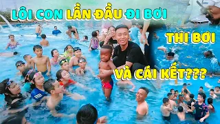 Quang Linh Vlogs || Lôi Con Lần Đầu Đi Bơi ??? Bố Lôi Thể Thiện Kĩ Năng Bơi Siêu Chuyên Nghiệp