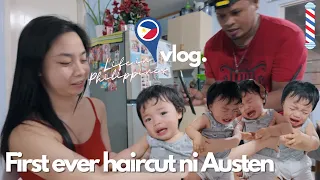 FIRST EVER HAIRCUT NI AUSTEN 🇵🇭 MERON PA TALAGANG MASAMANG NANGYARI 😰 [german-pinoy fam]