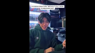 Hyunsuk #treasure reaction to without you #gdragon ft #rosé #blackpink #bigbang #ygfamily