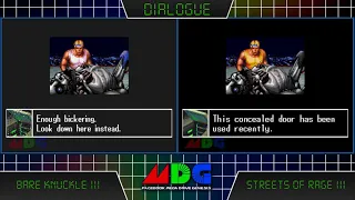 Dialogue comparison , Bare Knuckle 3 Vs Streets Of Rage 3