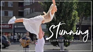 Stunning Surprise Proposal...Dancers Perform to Busker’s Song!