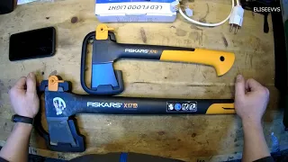 обзор топоров FISKARS X7 и FISKARS X17