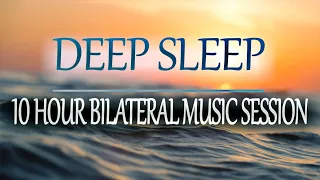 10 HR Deep Sleep Bilateral Music Therapy Session | Dark Screen | For Insomnia, Stress, Anxiety, PTSD