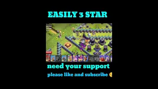 easily 3 star epic magic challenge of clash of clans|| new event attack for th 15 updatecoc official