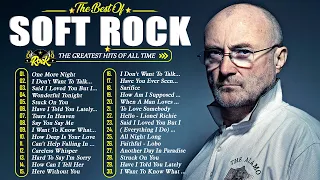 Phil Collins, Rod Stewart, Lionel Richie, Elton John, Bee Gees,Foreigner 💃 Best Soft Rock Ballas