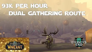 This Dual Gathering Route is 93k Per Hour RIGHT NOW - World of Warcraft Gold Making Guides