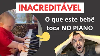 NÃO DÁ PRA ACREDITAR QUE UM BEBÊ TOCA PIANO ASSIM! 😳