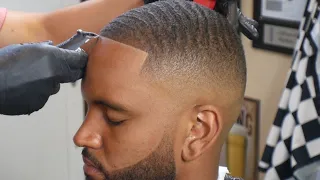 ELITE Mid Fade With Waves Haircut Tutorial