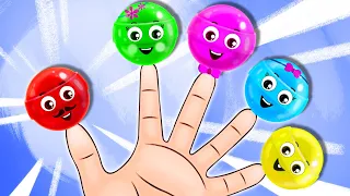 Finger Family Songs for Kids with Colorful Lollipops and More Nursery Rhymes by @hooplakidz