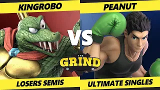 The Grind 228 Losers Semis - KingRoBo (K Rool) Vs. Peanut (Little Mac) Smash Ultimate - SSBU