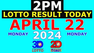 Lotto Result Today 2pm April 22 2024 (PCSO)
