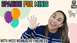 Learn to Sign, Baby Speech and Songs All in Spanish with Miss Nenna the Engineer | Spanish For Minis