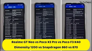 Dimensity 1200 vs Snapdragon 870 vs 860 Speed test/Gaming comparison/PUBG/Antutu benchmarks!