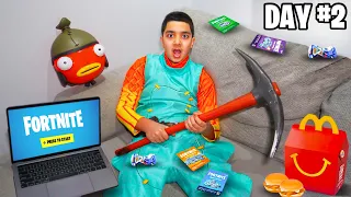 Kid Survived 50 Hours Living In Fortnite...