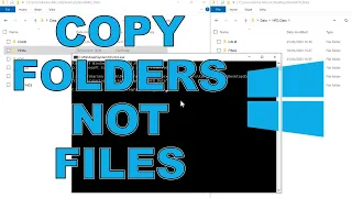 Copy folder structure without files in Windows