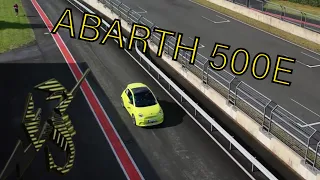 Fiat ABARTH 500E Scorpionissima on track @BilsterBerg