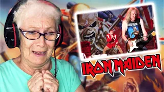 Iron Maiden - The Trooper (LIVE) РЕАКЦИЯ БАБУШКИ ХЕЙТЕР | REACTION GRANDMA