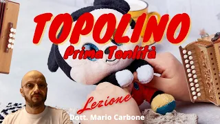 8 bassi  - Lezione  - TOPOLINO  - 1a tonalità  - organetto -  Accordion diatonic