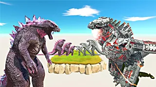 Legendary Godzilla War | Growing Godzilla New Empire vs Growing Mechagodzilla - ARBS