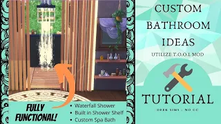 Steam it up with 3 hot new functional bathroom ideas [No CC] | Sims 4 Tutorial | DeeK Sims