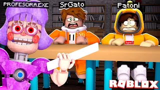 ¿Podemos escapar de la DETENCIÓN DE ANI-TRON en ROBLOX? 😨 | SRGATO Y PATONI ESCAPAN DE LA ESCUELA