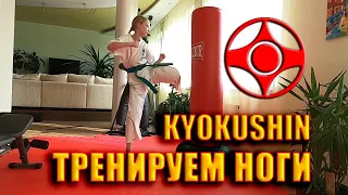 Эффективная домашняя тренировка ног бойца Киокушинкай. Leg workout at home Kyokushin.