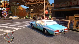 GTA IV - LCPDFR 1.1🚔 - LCPD/NYPD - 1980'S Patrol - Shots Fired On Officers | Officer Down - 4K