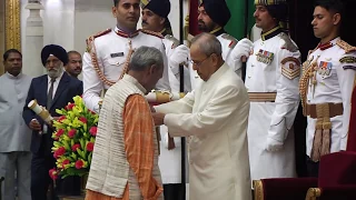 President Mukherjee presents Padma Awards at a Civil Investiture Ceremony