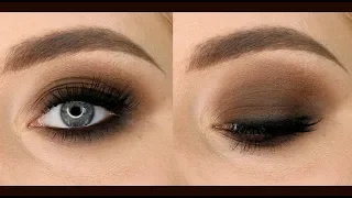 Коричневый смоки айс ( Brown smokey eyes) дымчатый макияж