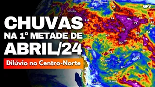 31/03/24 CHUVAS NA PRIMEIRA QUINZENA DE ABRIL DE 2024 | RISCO DE ALAGAMENTOS À FRENTE