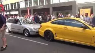 QATARI Mercedes-Benz C63 AMG Black Series CRASHED INTO in London!