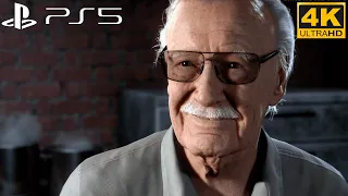 Stan Lee Cameo Scene 4K ULTRA HD - Spider-Man Remastered PS5 - No commentary