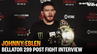 Johnny Eblen reacts to Fabian Edwards KO | Bellator 299 Post Fight interview