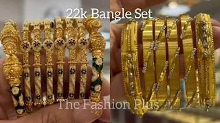 Latest 22k Gold Bangle Set 2023 @TheFashionPlus