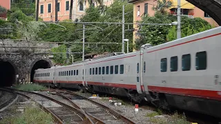 ETR480 27 con Frecciabianca 8620 in transito a Santa Margherita Ligure