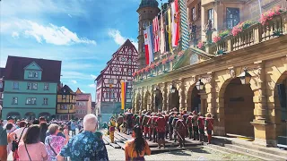 🇩🇪 Imperial City Festival Walk in Rothenburg Ob Der Tauber Germany 🏰 [4K]