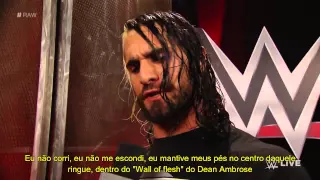 Dean Ambrose derrama um balde de gelo em Seth Rollins: Raw 18 Agosto 2014