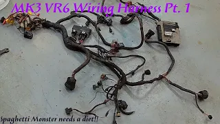 Mk3 VR6 Wiring Harness Pt.1 - Spaghetti monster needs a diet!