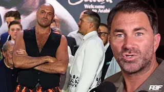 "THEY WILL BE PARANOID" - EDDIE HEARN REACTS TO OLEKSANDR USYK TEAM COMPLAINT ABOUT TYSON FURY RING
