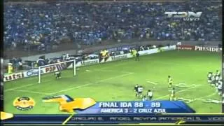 America vs Cruz Azul Final ida 88 89 Julio1989 Estadio Azteca