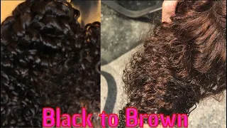 How to Lighten Bundles Brown or Blonde | NO BLEACH | Wig Series Part 1