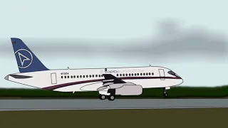 2012 Mount Salak Sukhoi Superjet accident Animation 2D
