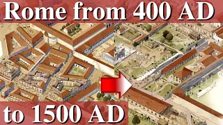 What would you have seen during Rome's transformation from its Peak to the Middle Ages?